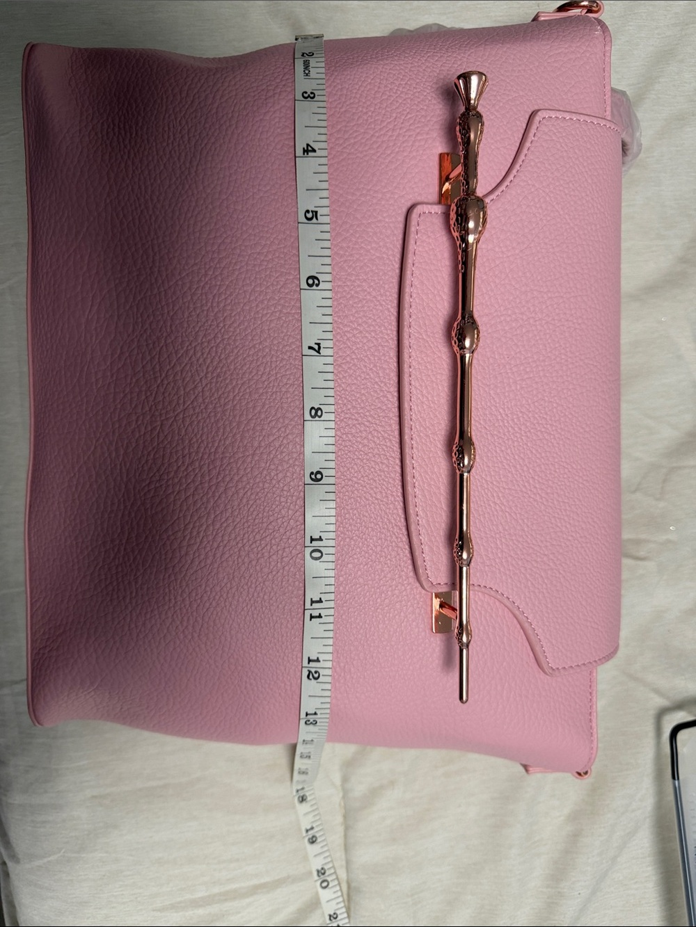 Harry Potter Loungefly Elder Wand Pink Shoulder Bag with Gold Accent - Picture 6 of 8